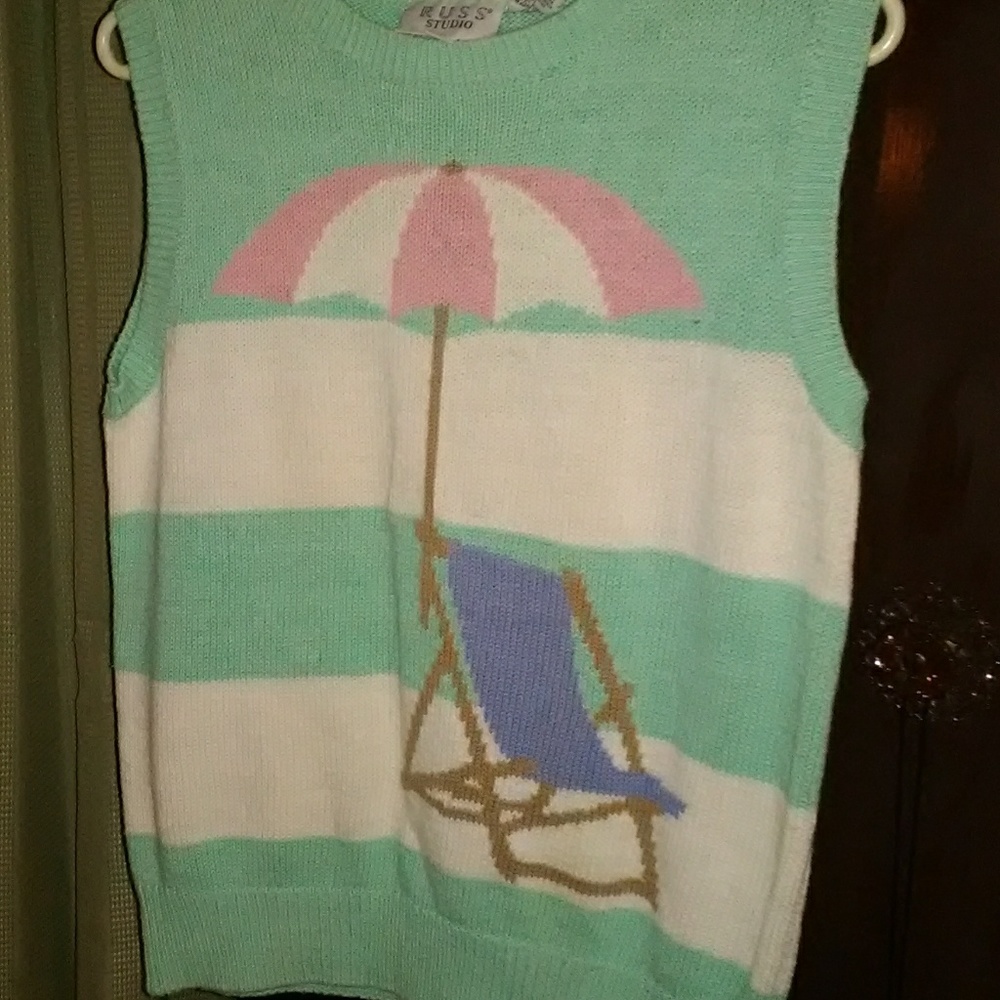 Russ  custom sleeveless sweater